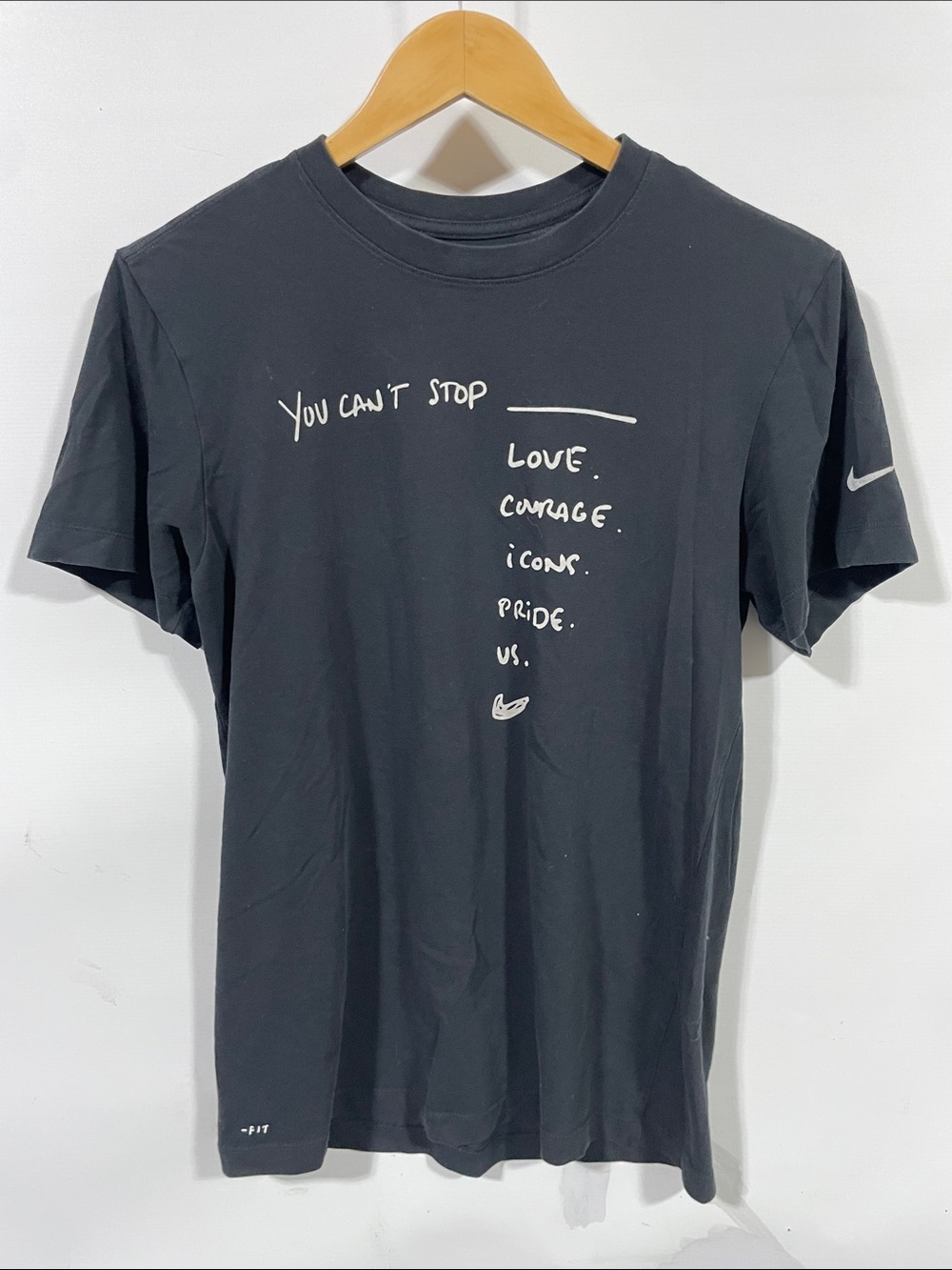 Nike Black Short-Sleeve Graphic Crewneck Tee